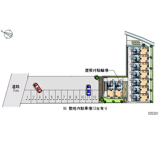 ★手数料０円★岡山市北区庭瀬　月極駐車場（LP）